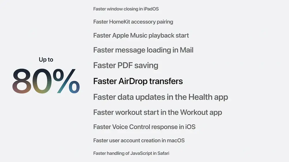 iOS 27效能亮點四:AirDrop 傳輸最高提升 80%,AirPlay和NFC連線也變快