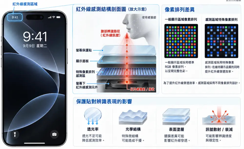 拆解iPhone 18 Pro Face ID感測器藏在螢幕下方技術