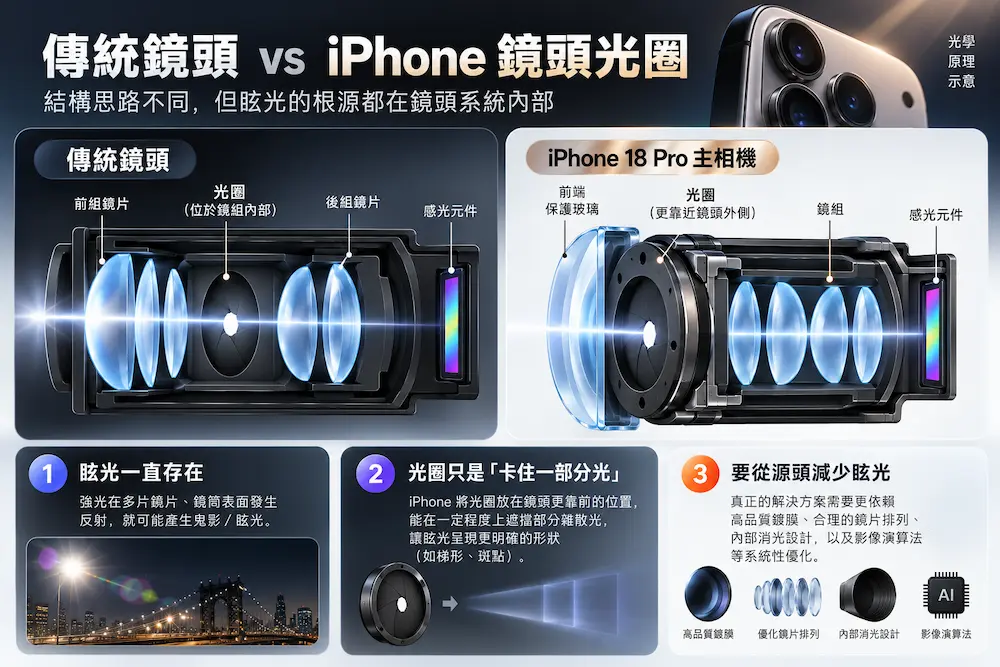 機械式可變光圈首度加入 iPhone,六片微型葉片藏在主相機內 1