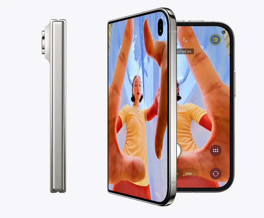iPhone Duo：5 級鈦金屬鉸鏈與內外雙超大螢幕