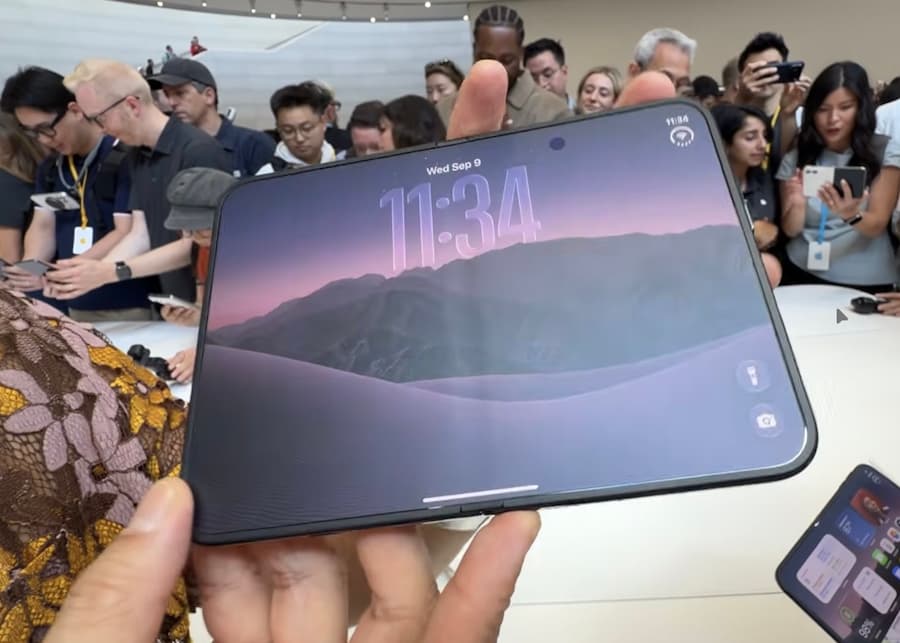iPhone Duo摺痕明顯嗎?蘋果解釋與摺疊機實拍畫面曝光 5