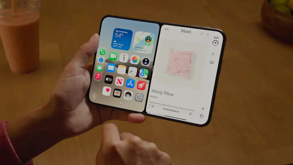 iPhone Duo亮點13:iOS為摺疊螢幕重新設計雙App與雙視窗 1