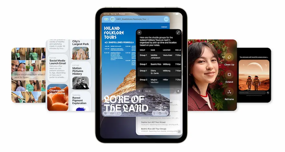 iPad mini 8 規格亮點九:整合Apple Intelligence
