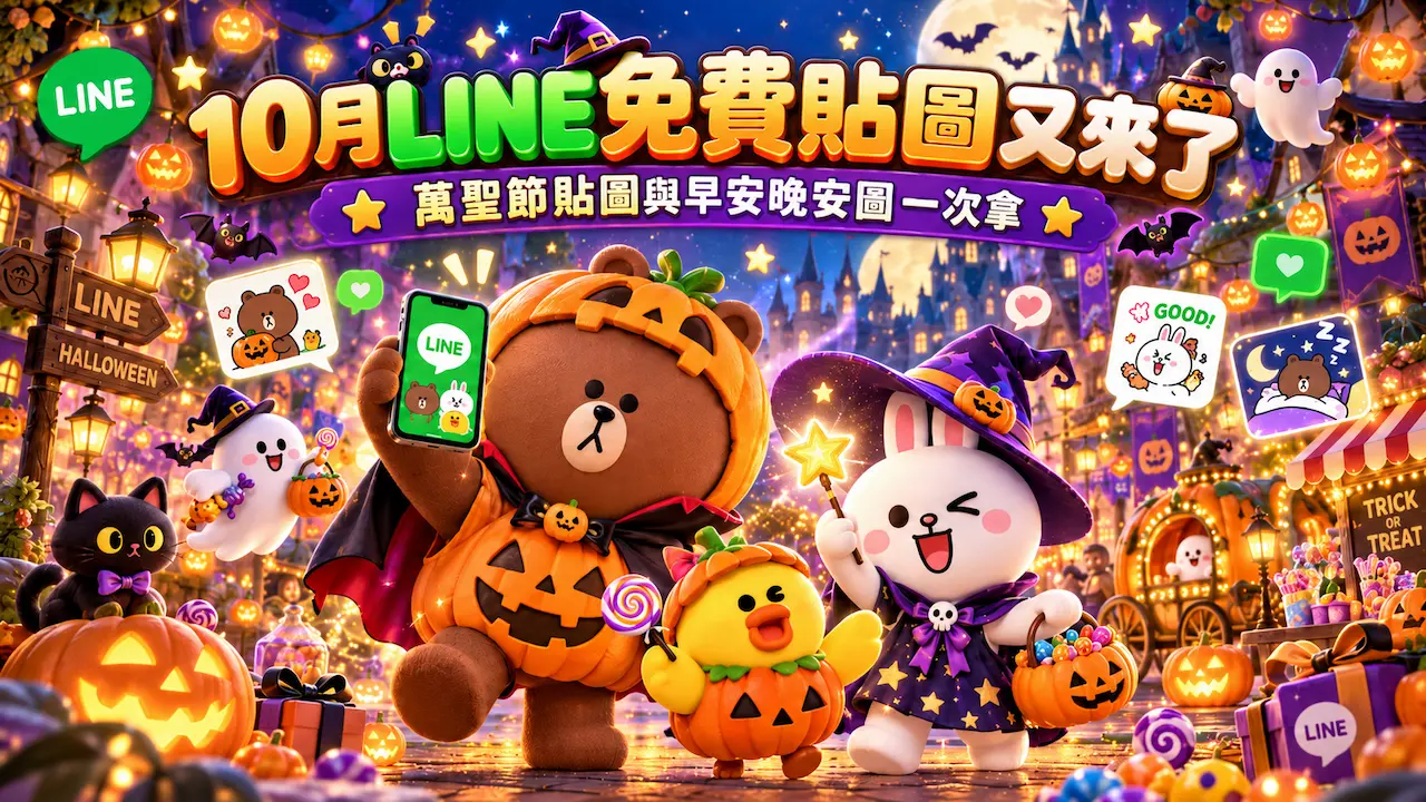 本週LINE免費貼圖再迎來新一波更新!LINE官方貼圖小舖今(20)日上架全新免費貼圖「棉花糖汪汪」,結合可愛角色與去坐高麗菜桌等趣味網路用語,讓日常聊天更有話題。《瘋先生》另外挖出多組貼圖小舖架上不易發現的隱藏版免費貼圖,目前共整理22組LINE免費貼圖,涵蓋萬聖節、生日祝福、聖誕節,不論想替聊天增添新鮮感,或收藏日常早安圖、晚安圖與問候貼圖,都能一次掌握最新下載資訊,接下來帶你查看各組貼圖的領取方式、使用條件與下載期限。