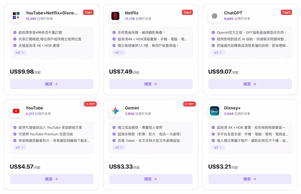 PremLogin訂閱YouTube Premium共享平台教學 2