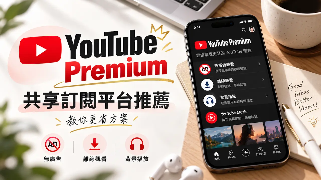 YouTube Premium共享訂閱平台推薦!PremLogin揪團合租超省錢秘技