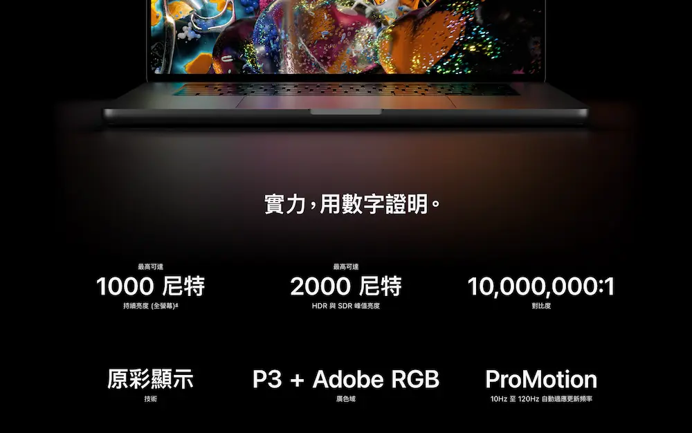觸控MacBook Pro規格亮點一：PROLED XDR OLED 螢幕登場 1