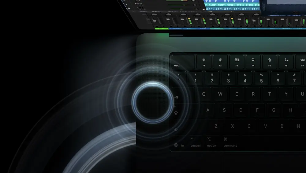 觸控MacBook Pro規格亮點八：六揚聲器音效重新升級低音提升50%